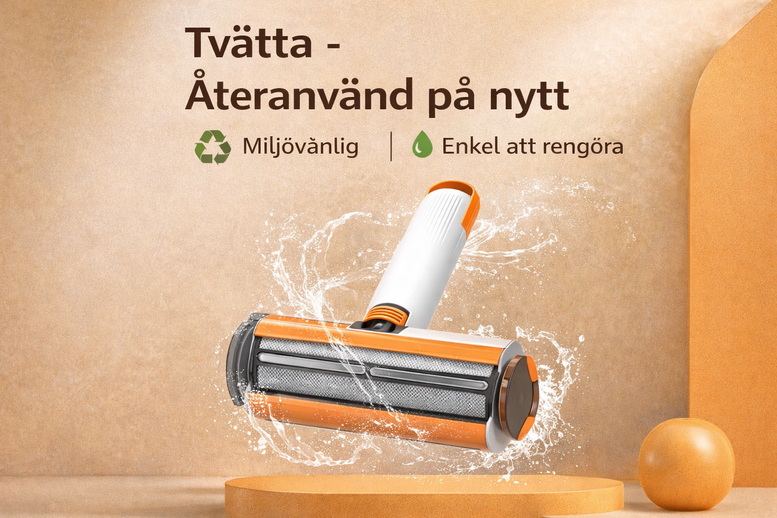 2-i-1 hårborttagare för husdjur – Återanvändbar och effektiv roller