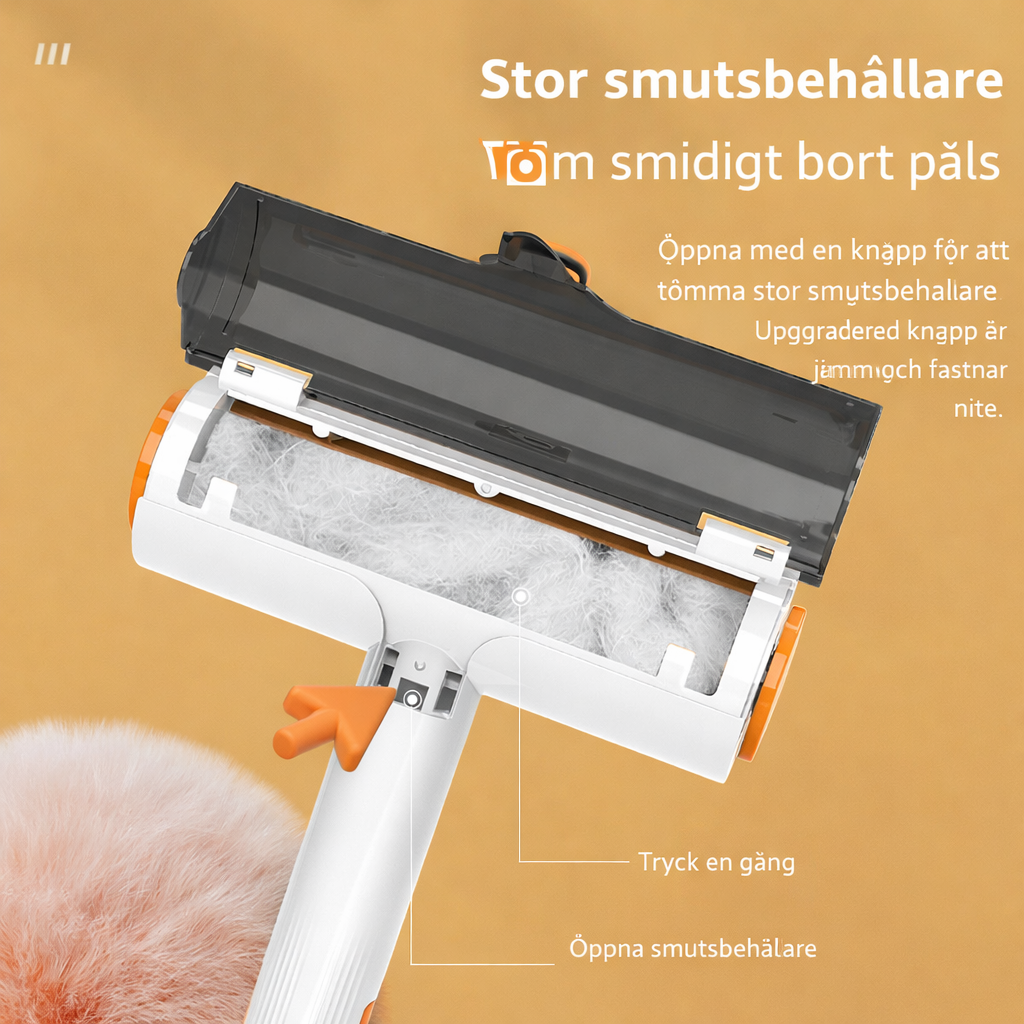 2-i-1 hårborttagare för husdjur – Återanvändbar och effektiv roller