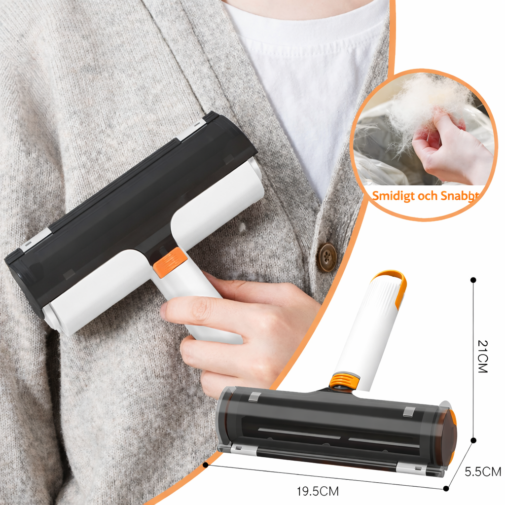 2-i-1 hårborttagare för husdjur – Återanvändbar och effektiv roller