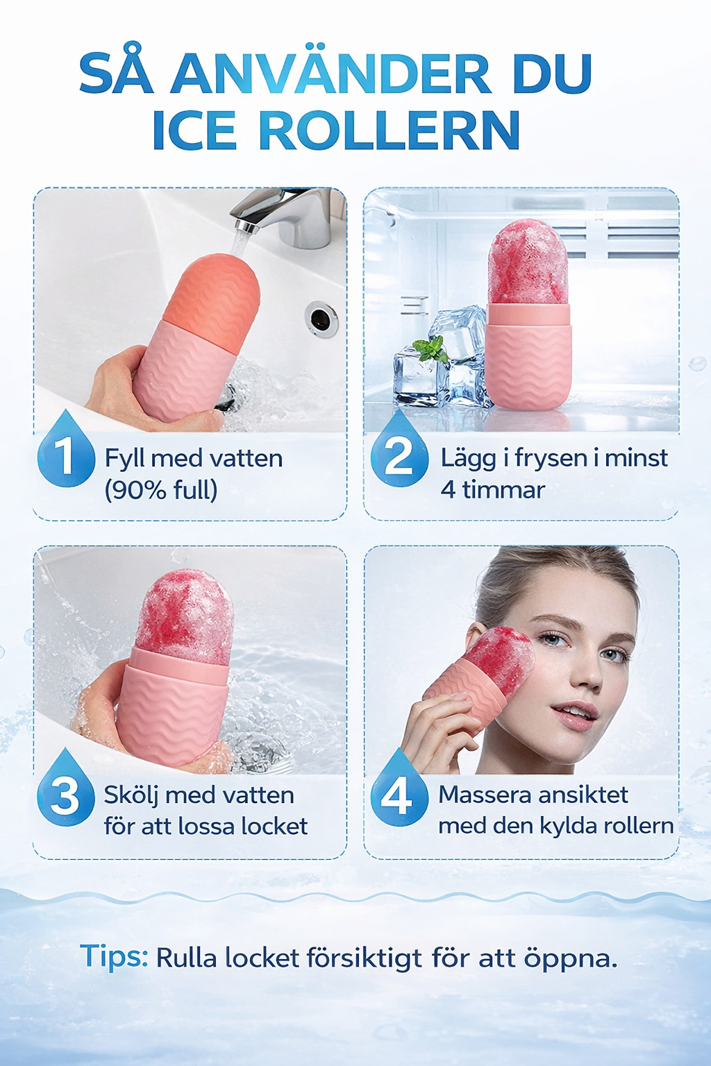 Ice Roller för ansiktet – Minskar svullnad & ger glow