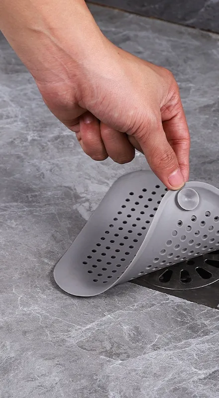 Hårfångare Silikon – För Dusch, Badkar & Handfat – Förhindrar Igensatt Avlopp